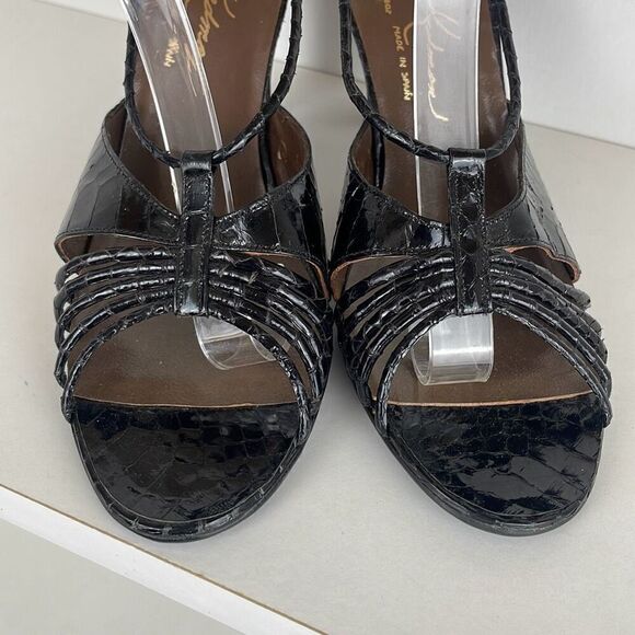 H.J. Redmon Vintage Custom Made Slingback Heels 8.5 AA EXTRA NARROW - Picture 3 of 11